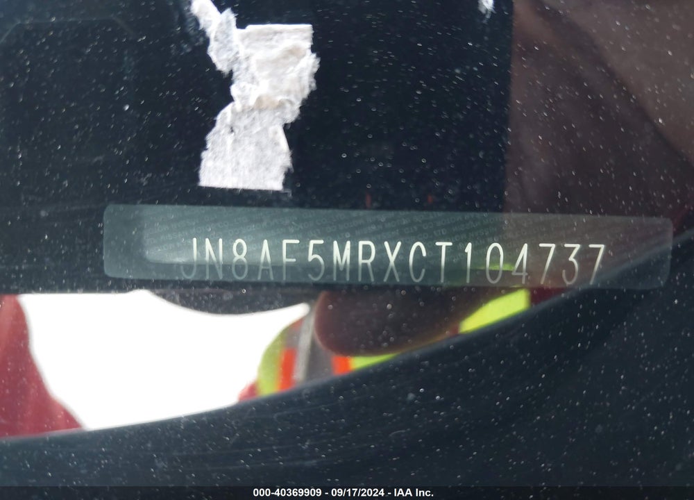 2012 NISSAN JUKE SL VIN: JN8AF5MRXCT104737