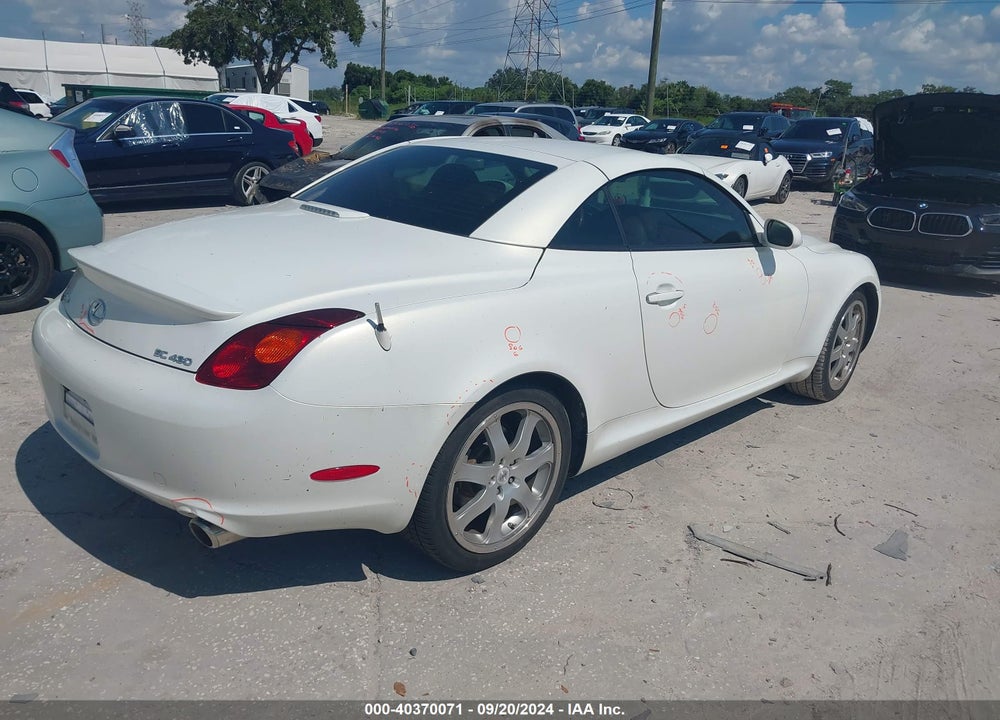 2002 LEXUS SC 430 VIN: JTHFN48Y520005094