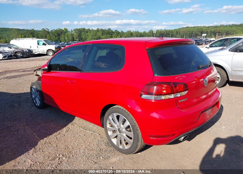 2012 VOLKSWAGEN GOLF TDI 2-DOOR VIN: WVWMM7AJ1CW104620