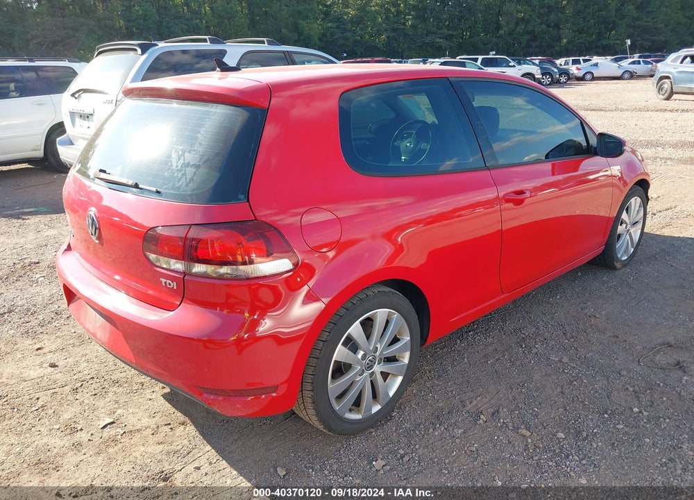 2012 VOLKSWAGEN GOLF TDI 2-DOOR VIN: WVWMM7AJ1CW104620