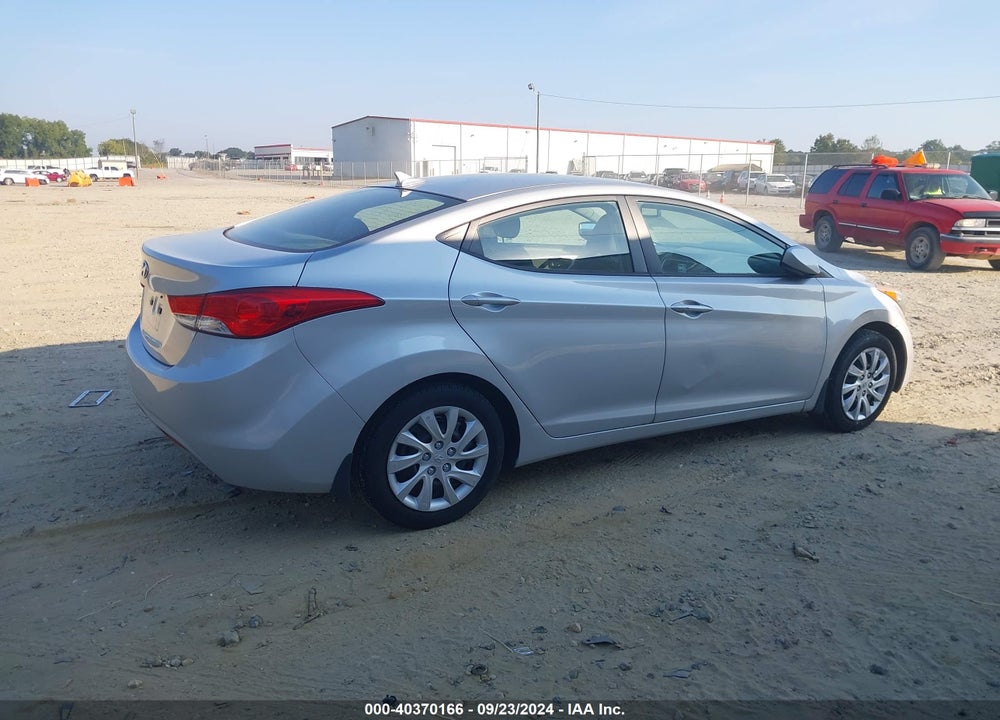 2012 HYUNDAI ELANTRA GLS VIN: 5NPDH4AE3CH118823
