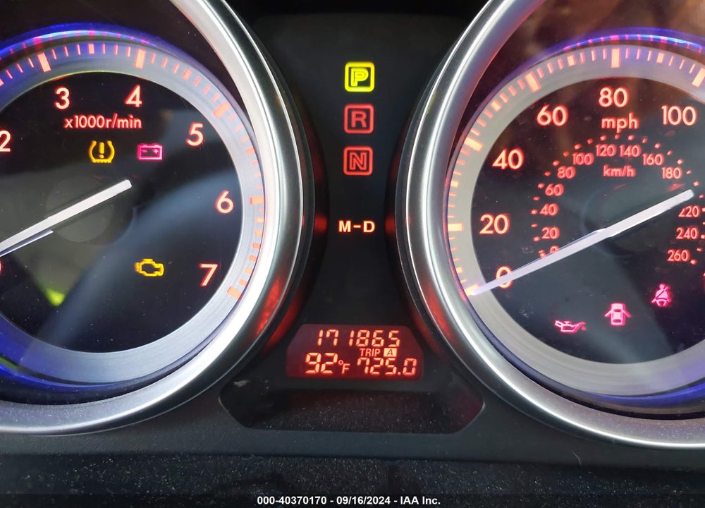 2009 MAZDA 6 I TOURING VIN: 1YVHP82A795M26166