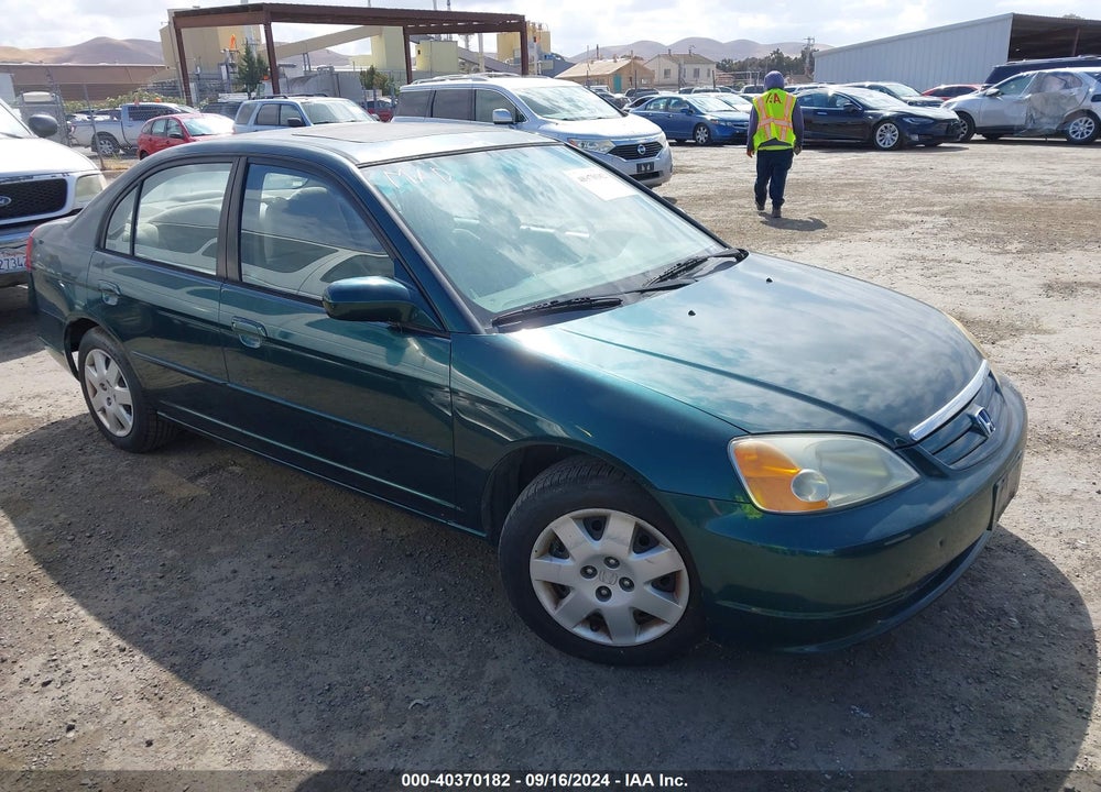 2002 HONDA CIVIC EX VIN: 2HGES26792H587217