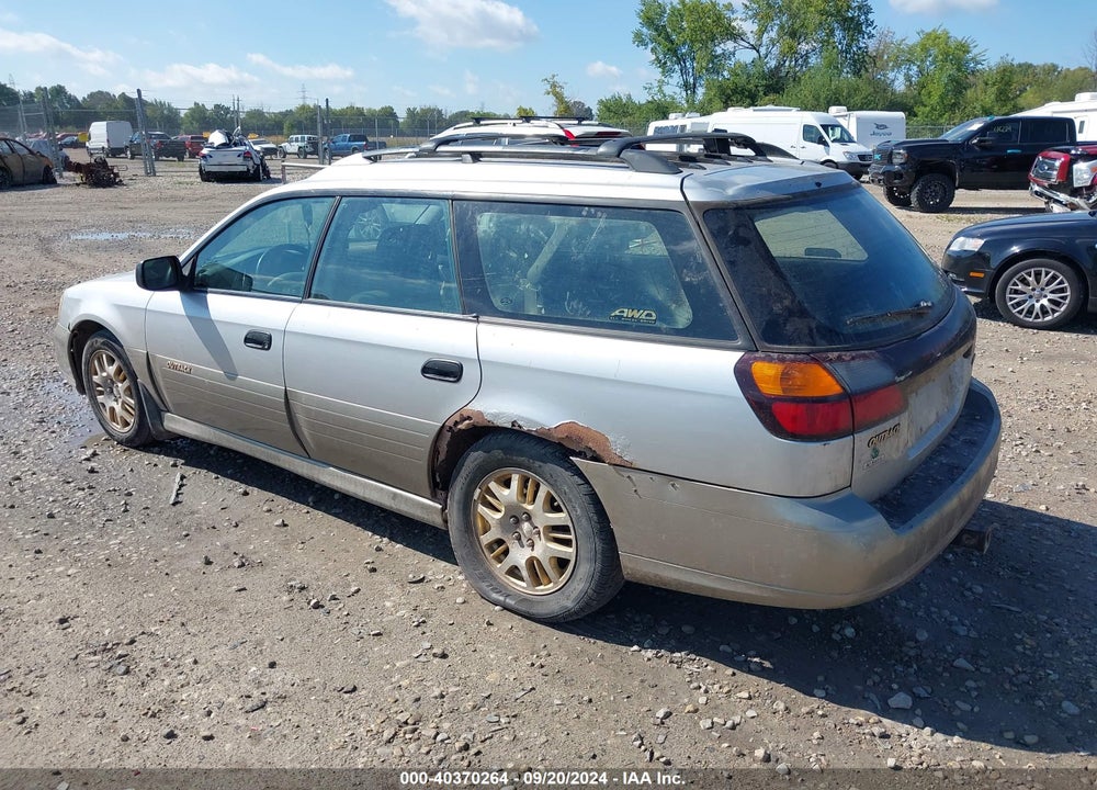 2003 SUBARU OUTBACK VIN: 4S3BH675537626080