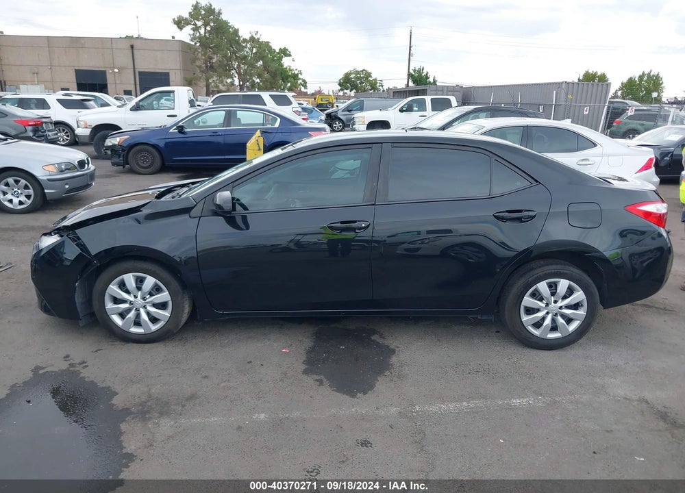 2014 TOYOTA COROLLA LE VIN: 2T1BURHE6EC017206