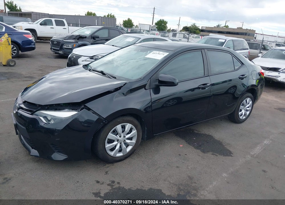 2014 TOYOTA COROLLA LE VIN: 2T1BURHE6EC017206