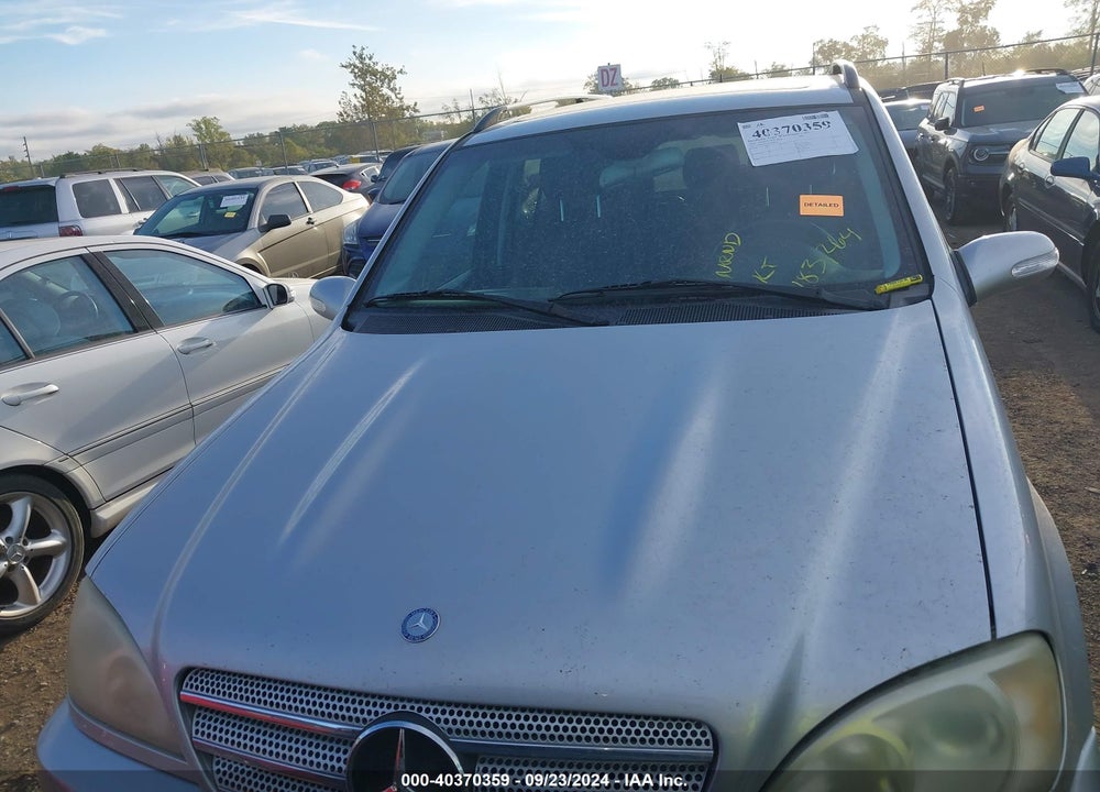 2005 MERCEDES-BENZ ML 500 4MATIC VIN: 4JGAB75EX5A529979