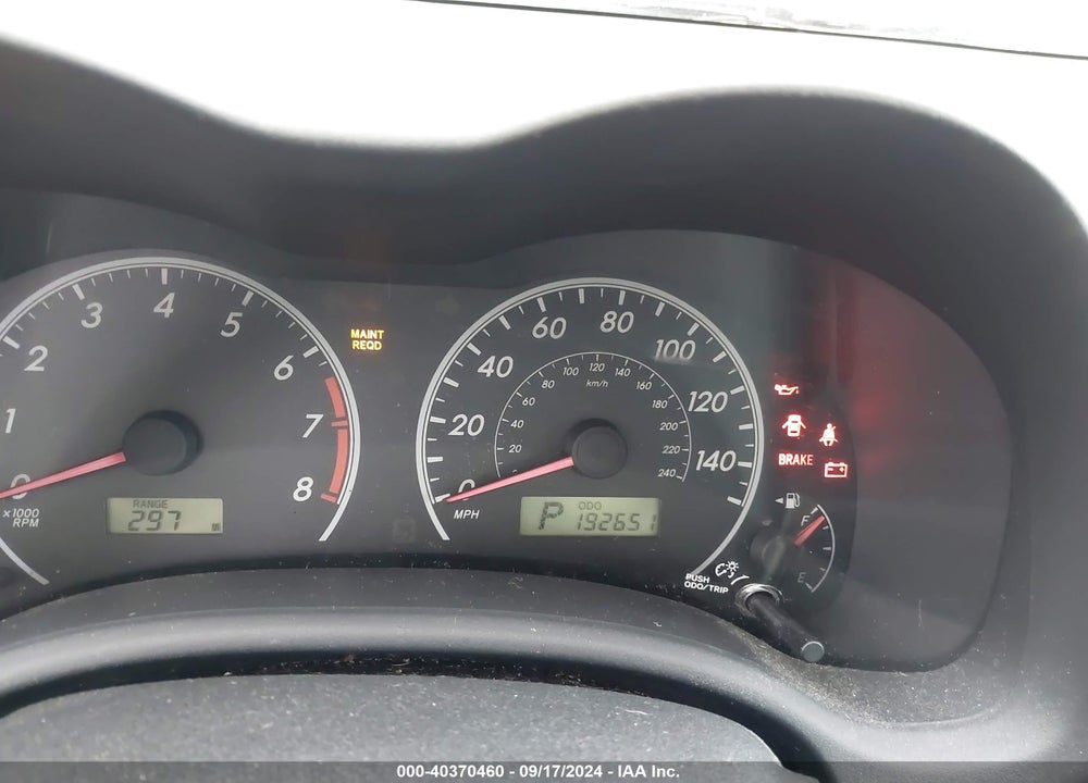 2009 TOYOTA COROLLA S VIN: 2T1BU40E09C059472
