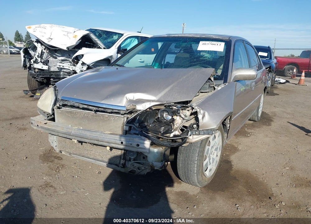 2002 HONDA CIVIC EX VIN: JHMES26732S003500
