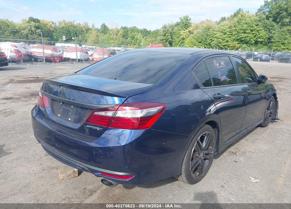 2016 HONDA ACCORD SPORT VIN: 1HGCR2F52GA038143