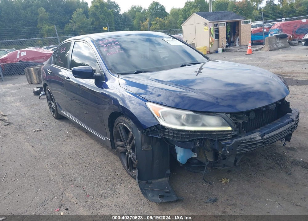 2016 HONDA ACCORD SPORT VIN: 1HGCR2F52GA038143
