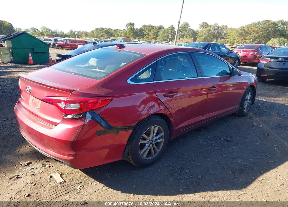 2015 HYUNDAI SONATA SE VIN: 5NPE24AFXFH090702