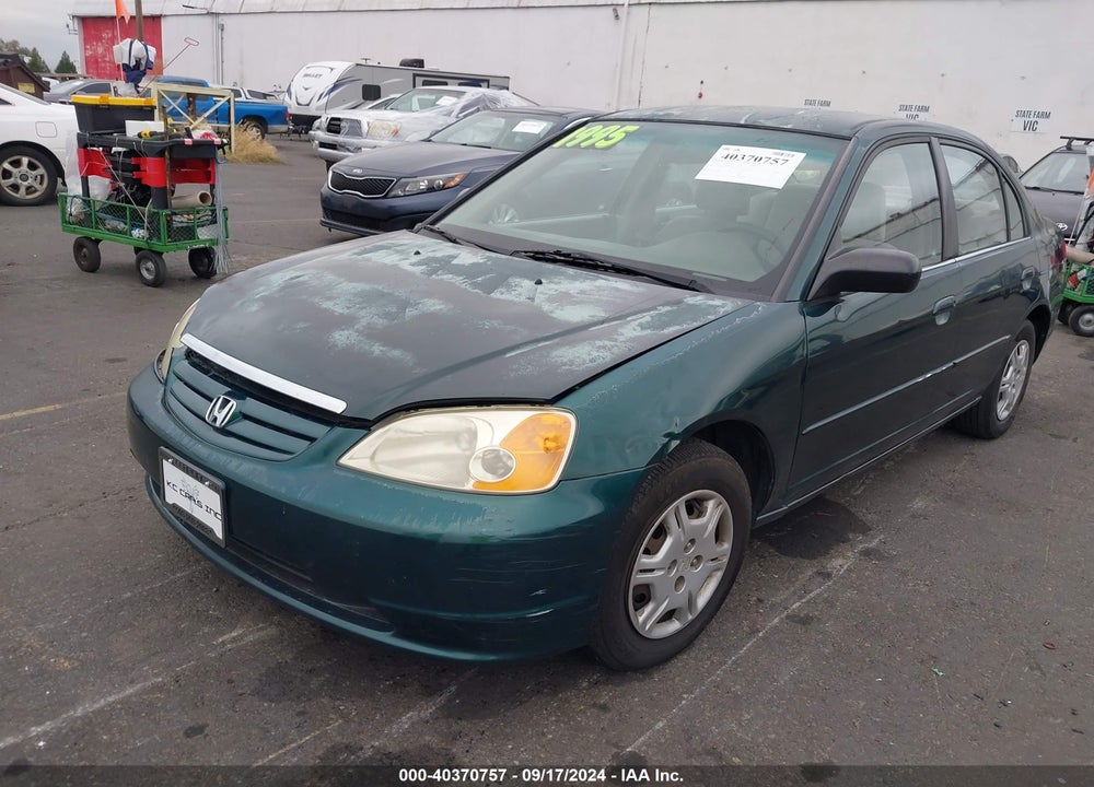 2002 HONDA CIVIC LX VIN: 2HGES16512H513704