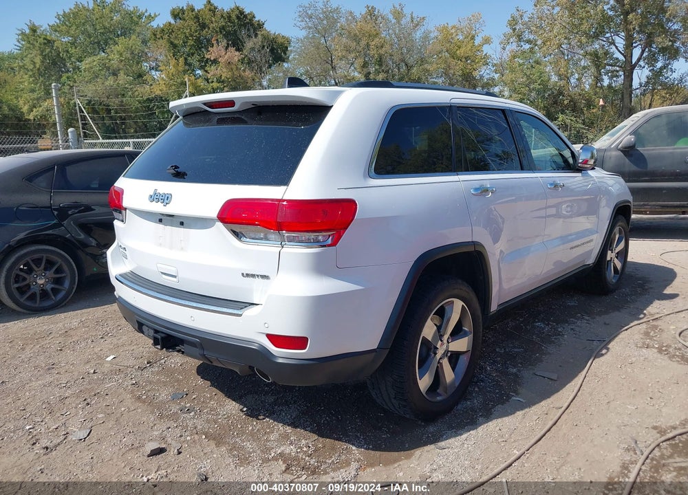 2014 JEEP GRAND CHEROKEE LIMITED VIN: 1C4RJFBG5EC540290