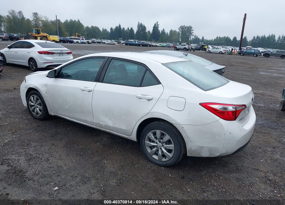 2014 TOYOTA COROLLA LE VIN: 2T1BURHE3EC179228