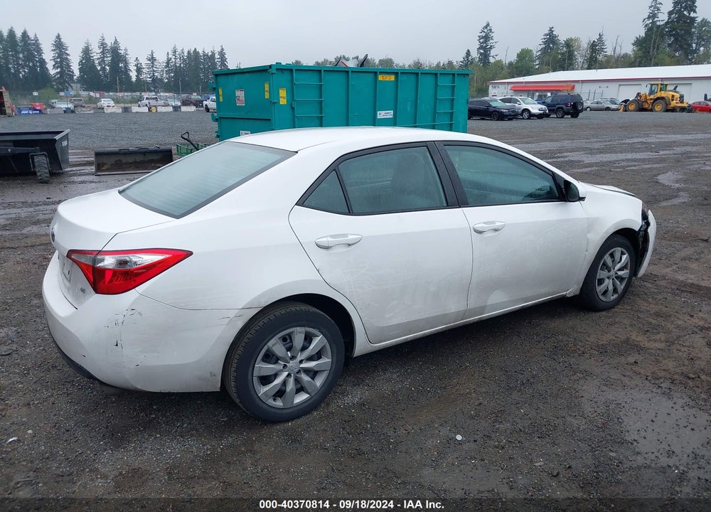 2014 TOYOTA COROLLA LE VIN: 2T1BURHE3EC179228