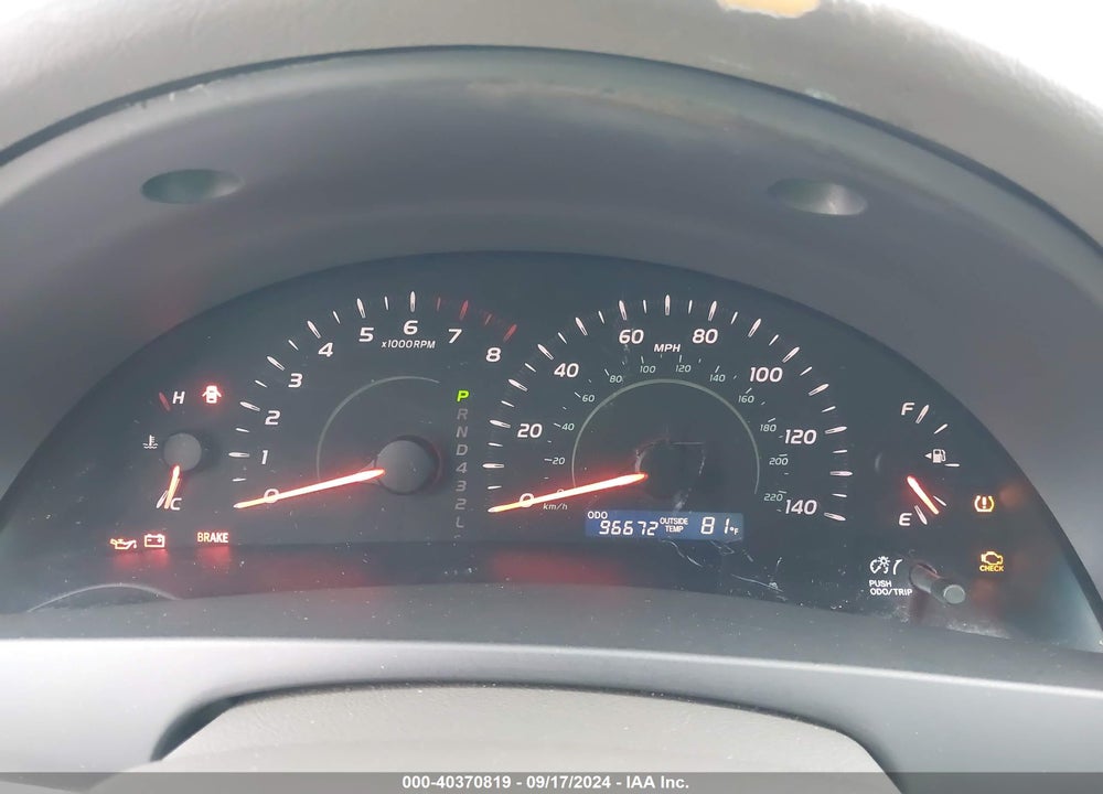 2009 TOYOTA CAMRY LE VIN: 4T1BE46K79U322047