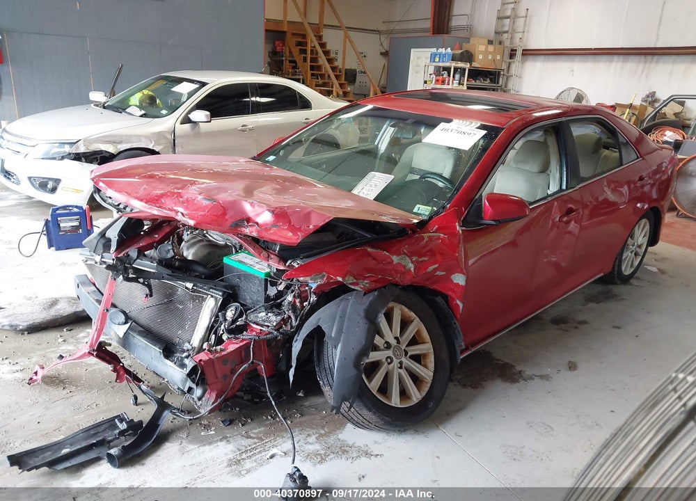 2012 TOYOTA CAMRY XLE VIN: 4T1BF1FK9CU589452