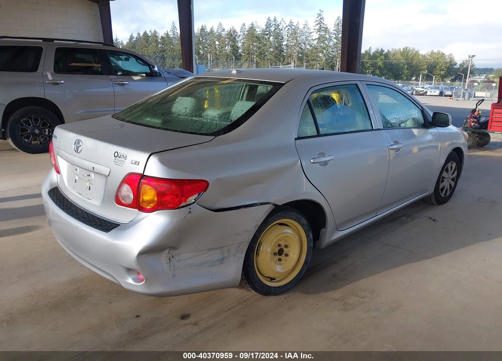 2009 TOYOTA COROLLA LE VIN: JTDBL40E89J007692