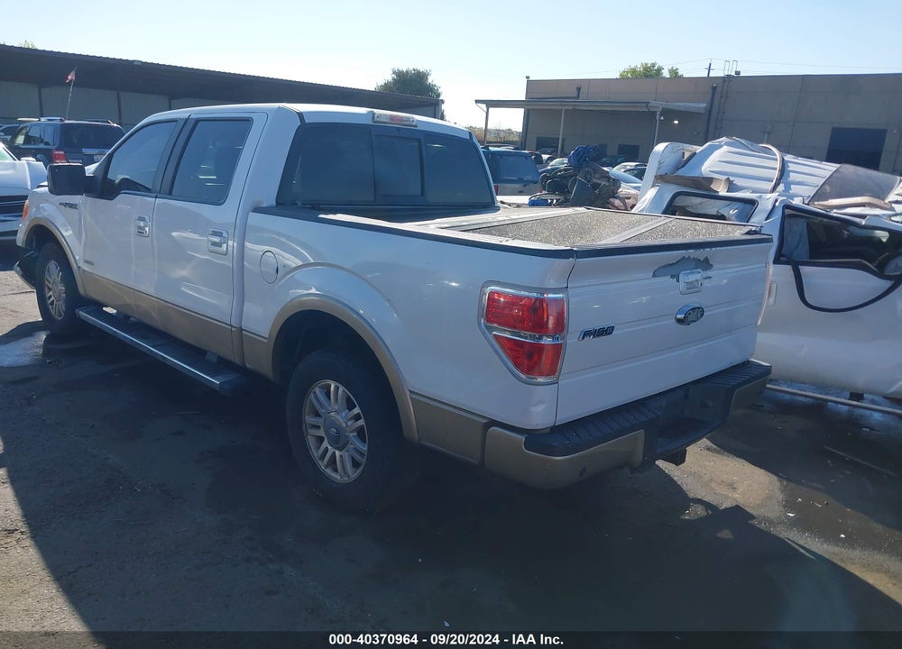 2012 FORD F-150 LARIAT VIN: 1FTFW1CT3CKD15663