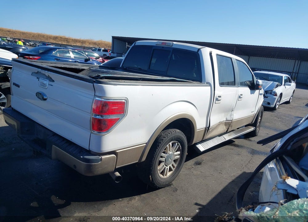 2012 FORD F-150 LARIAT VIN: 1FTFW1CT3CKD15663