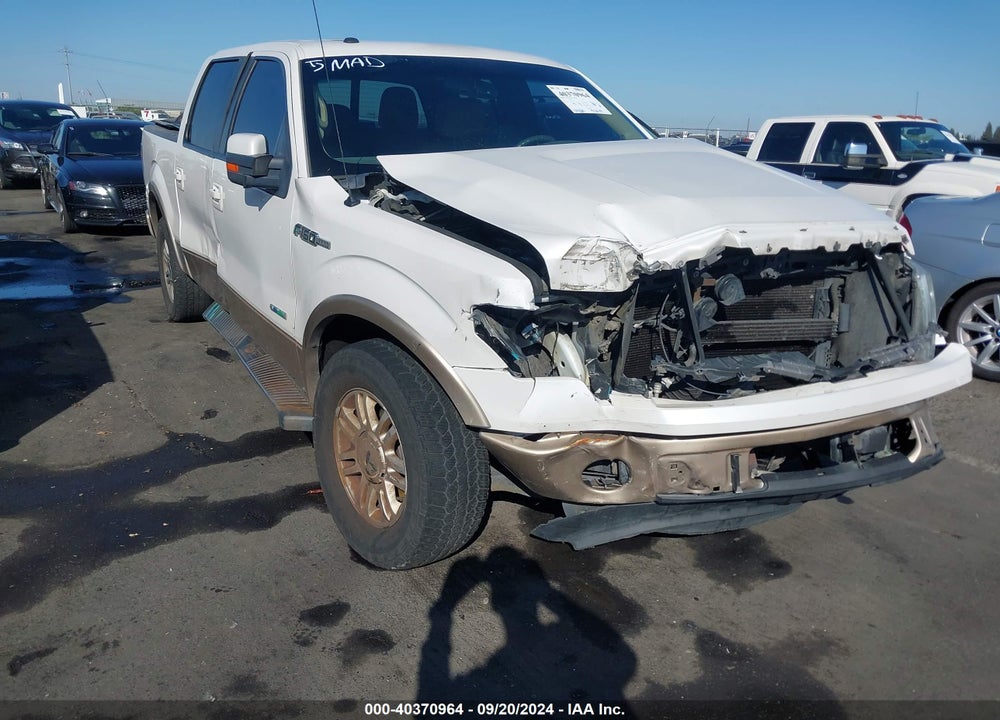 2012 FORD F-150 LARIAT VIN: 1FTFW1CT3CKD15663