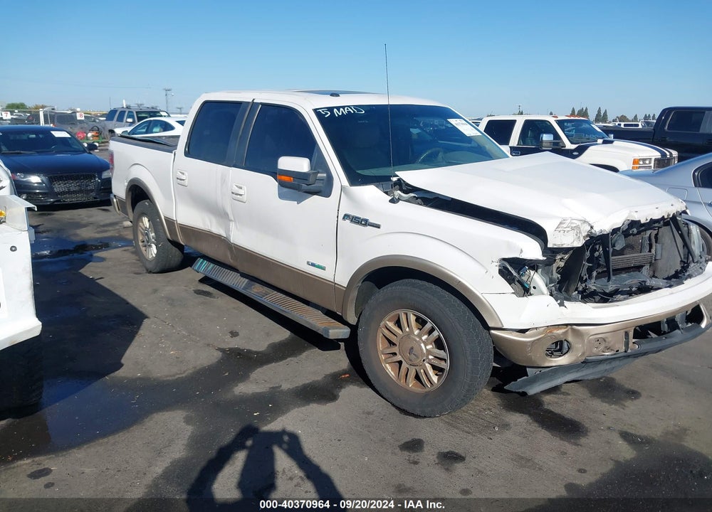 2012 FORD F-150 LARIAT VIN: 1FTFW1CT3CKD15663