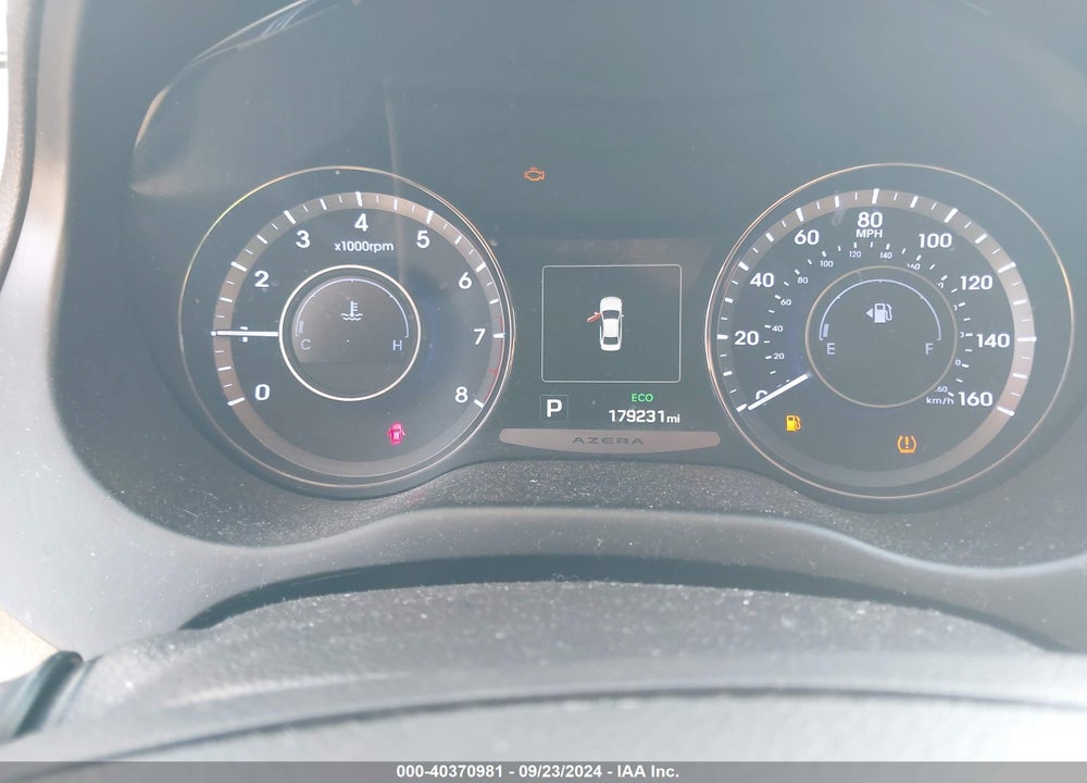 2016 HYUNDAI AZERA VIN: KMHFG4JG9GA569440
