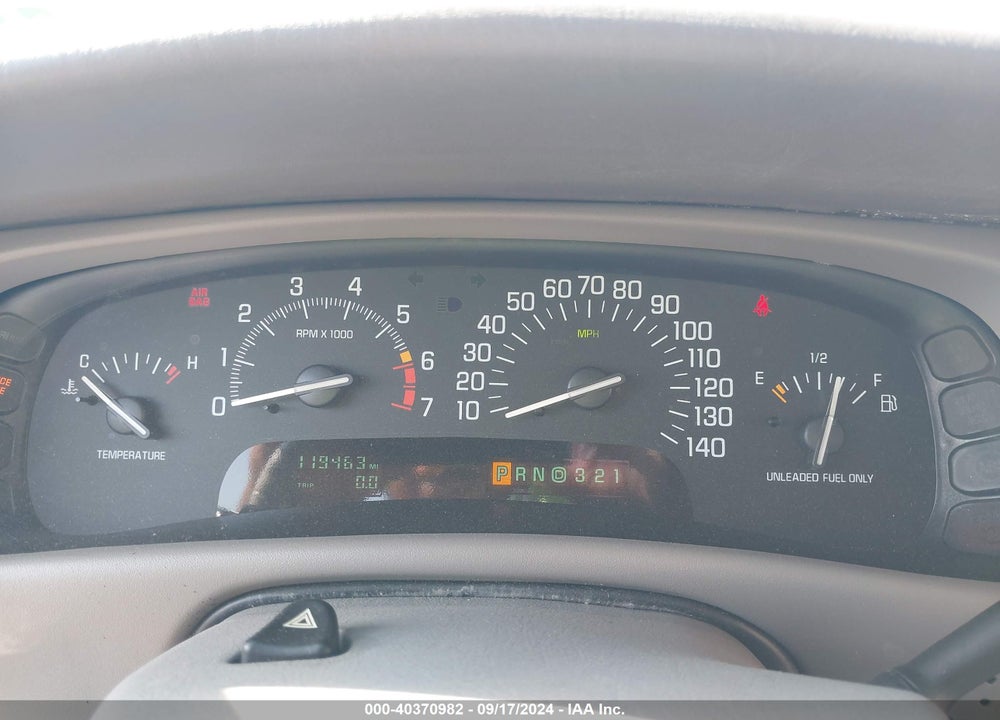 2003 BUICK PARK AVENUE VIN: 1G4CW54K134124498