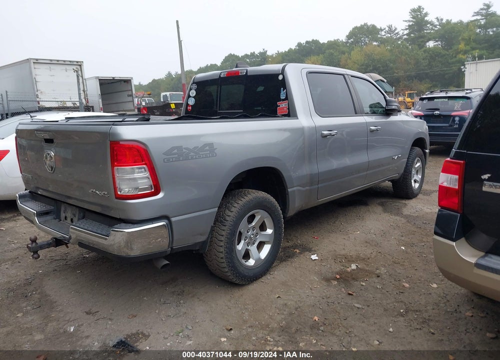 2019 RAM 1500 BIG HORN/LONE STAR 4X4 5'7 BOX VIN: 1C6RRFFG0KN720271