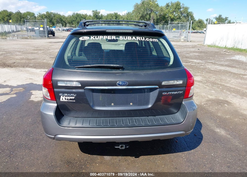 2009 SUBARU OUTBACK 2.5I VIN: 4S4BP61C797318259