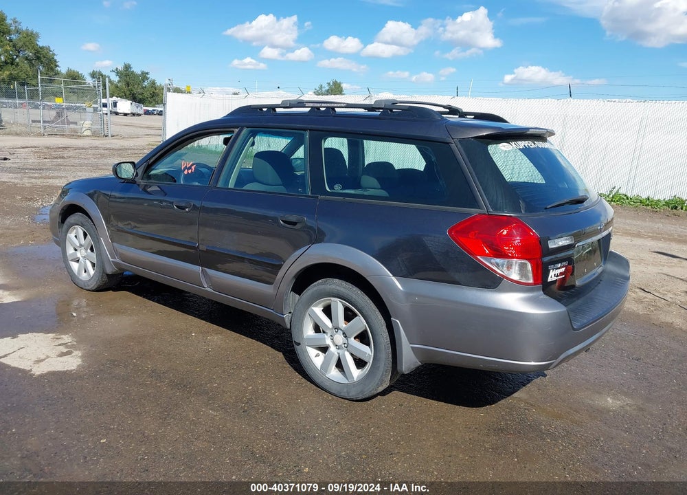 2009 SUBARU OUTBACK 2.5I VIN: 4S4BP61C797318259