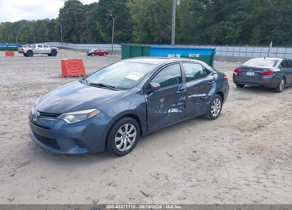 2015 TOYOTA COROLLA LE VIN: 2T1BURHE1FC455925