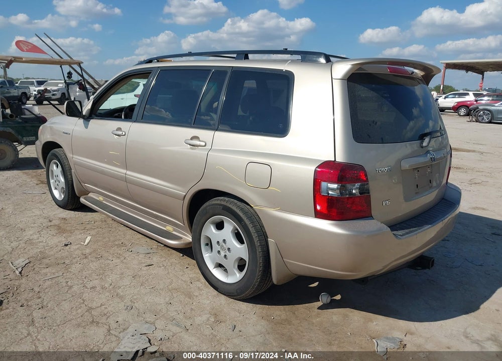 2006 TOYOTA HIGHLANDER LIMITED V6 VIN: JTEDP21A160104503