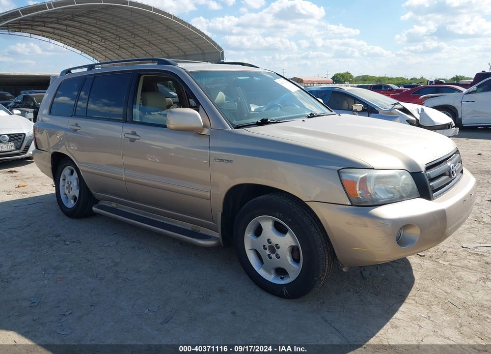 2006 TOYOTA HIGHLANDER LIMITED V6 VIN: JTEDP21A160104503