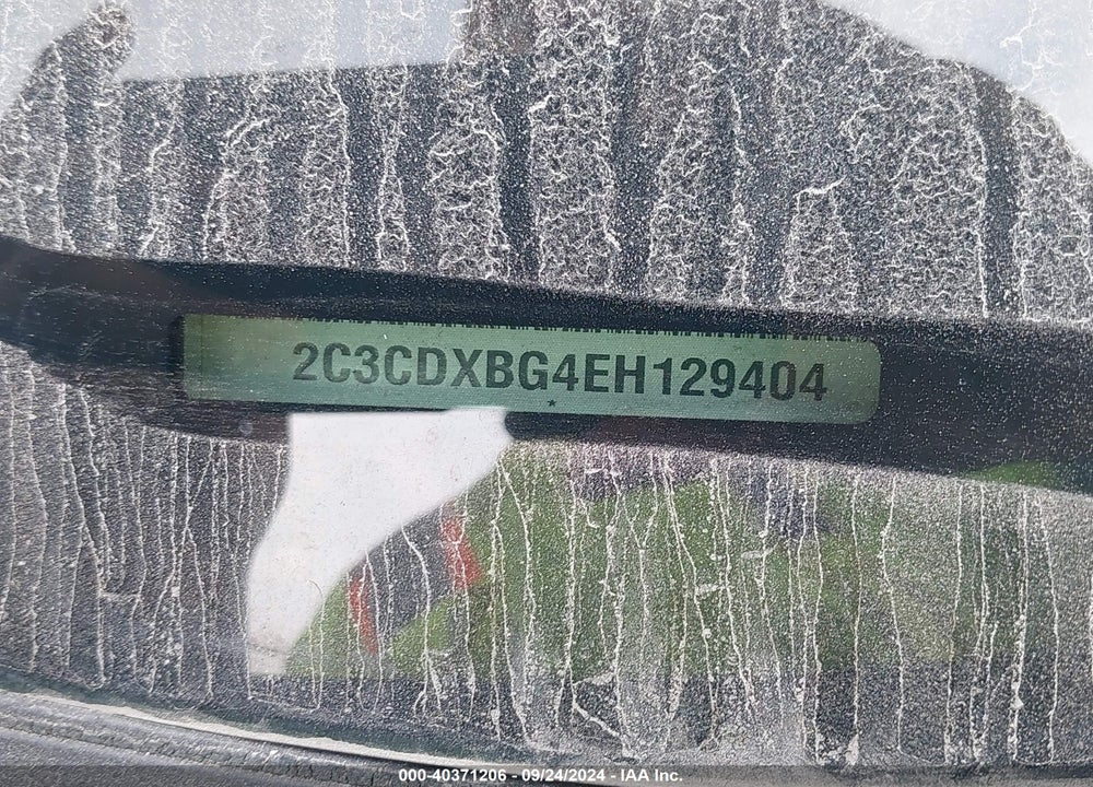 2014 DODGE CHARGER SE VIN: 2C3CDXBG4EH129404