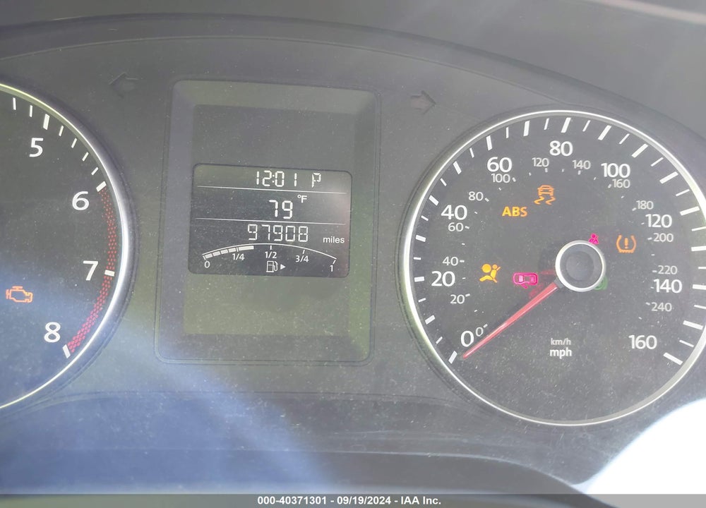 2012 VOLKSWAGEN JETTA 2.5L SE VIN: 3VWDX7AJ1CM307348