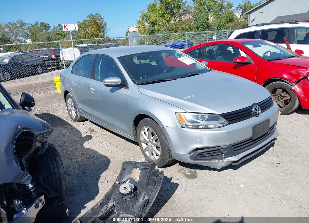 2012 VOLKSWAGEN JETTA 2.5L SE VIN: 3VWDX7AJ1CM307348