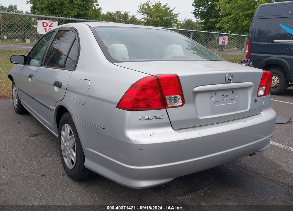 2005 HONDA CIVIC VP VIN: 2HGES16305H519755
