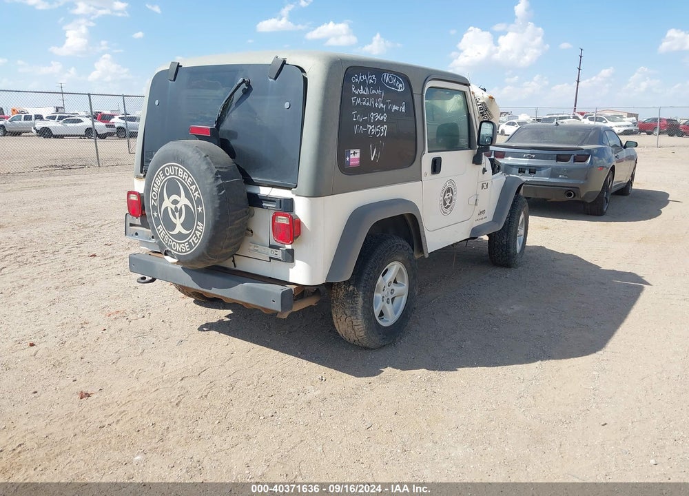 2006 JEEP WRANGLER X VIN: 1J4FA39S46P731537