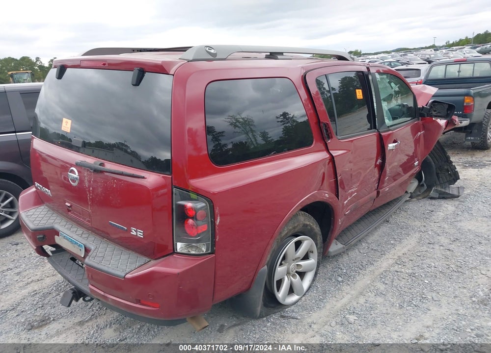 2008 NISSAN ARMADA SE VIN: 5N1BA08CX8N616724