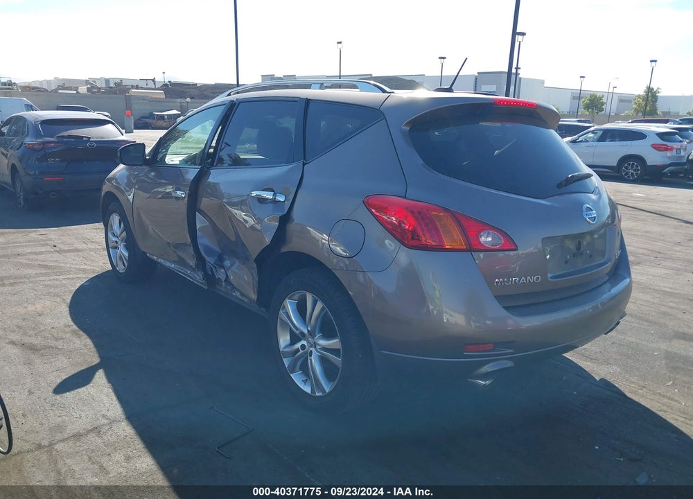 2009 NISSAN MURANO LE VIN: JN8AZ18W49W137742