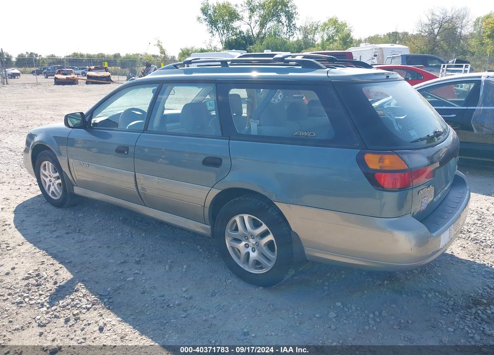 2000 SUBARU OUTBACK VIN: 4S3BH6659Y7662752