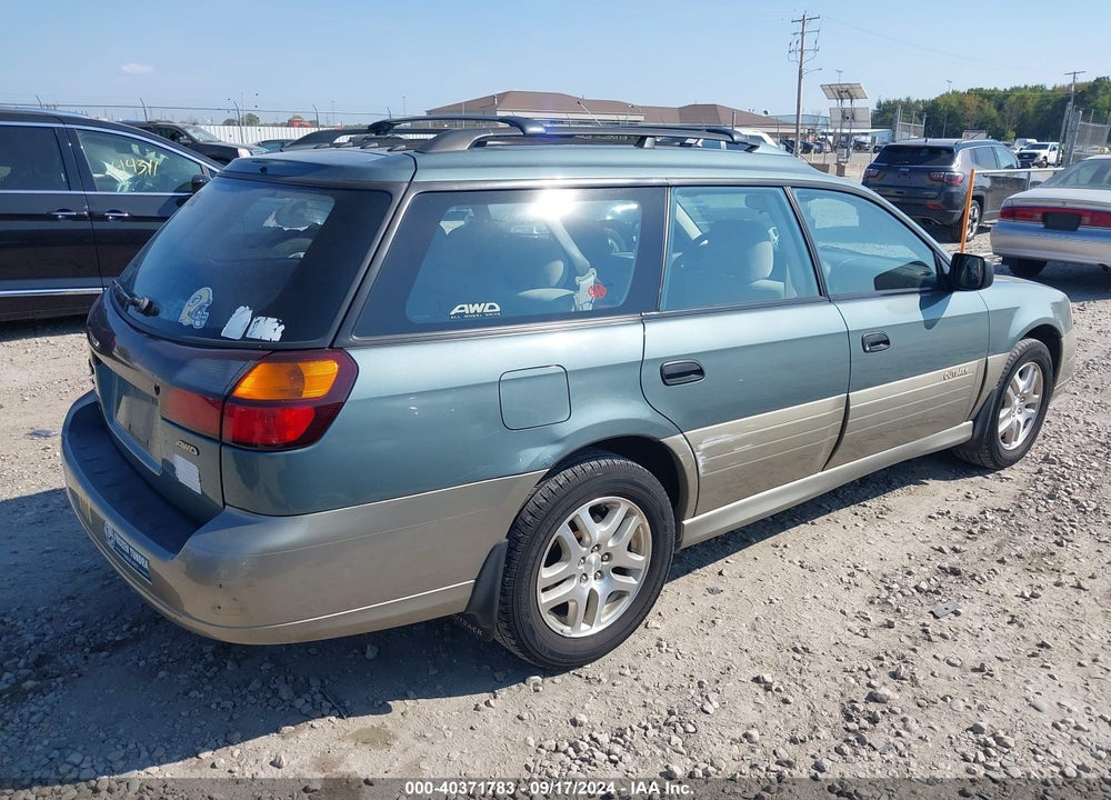 2000 SUBARU OUTBACK VIN: 4S3BH6659Y7662752