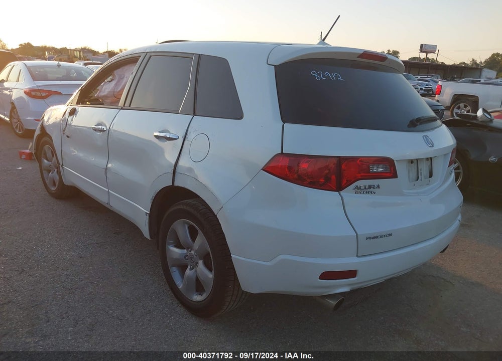 2007 ACURA RDX VIN: 5J8TB18587A009919