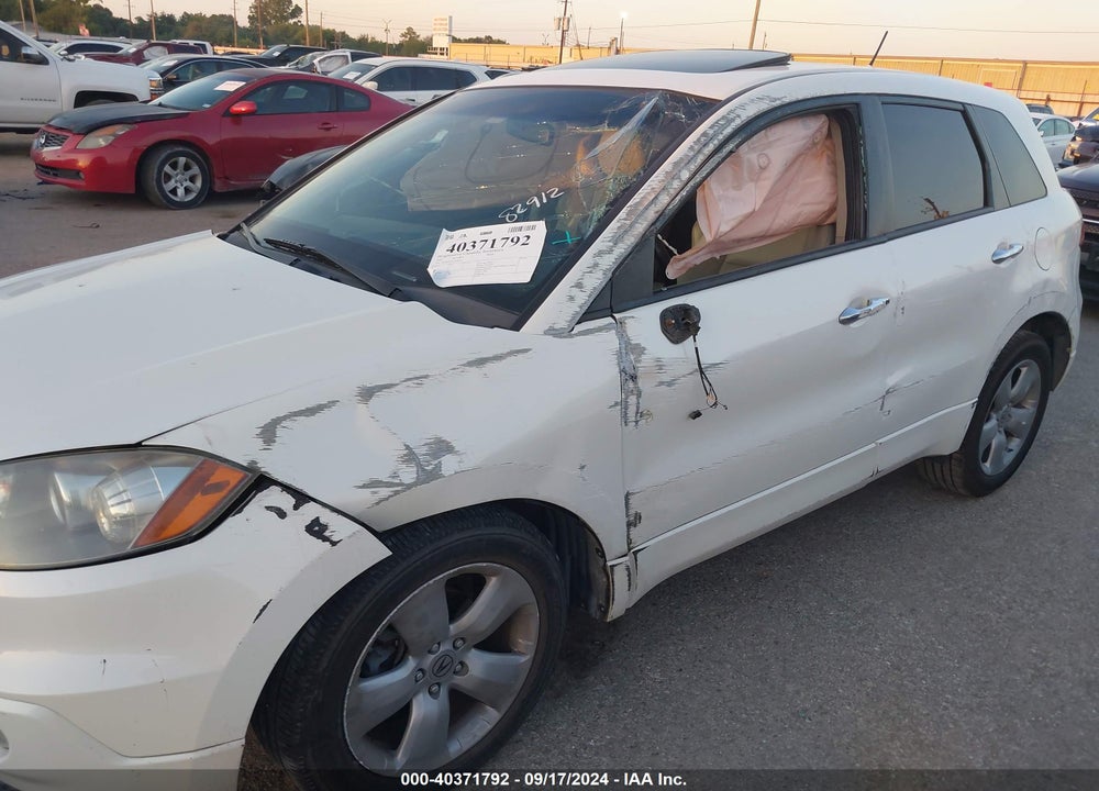 2007 ACURA RDX VIN: 5J8TB18587A009919