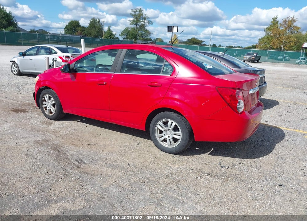 2013 CHEVROLET SONIC LT AUTO VIN: 1G1JC5SH2D4173313