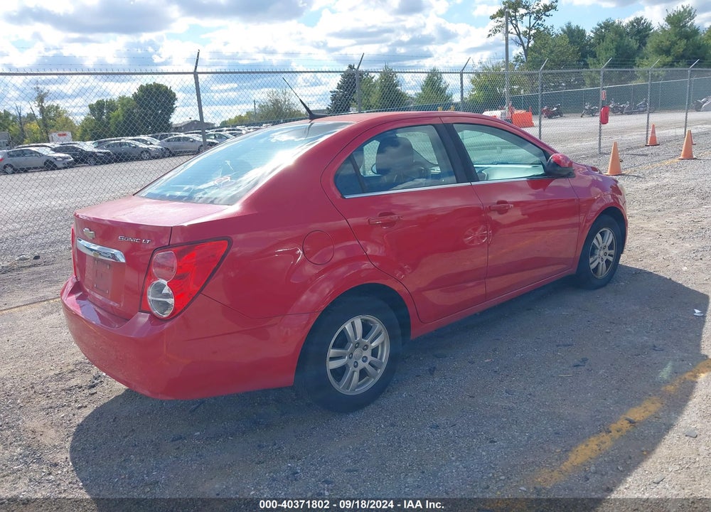 2013 CHEVROLET SONIC LT AUTO VIN: 1G1JC5SH2D4173313