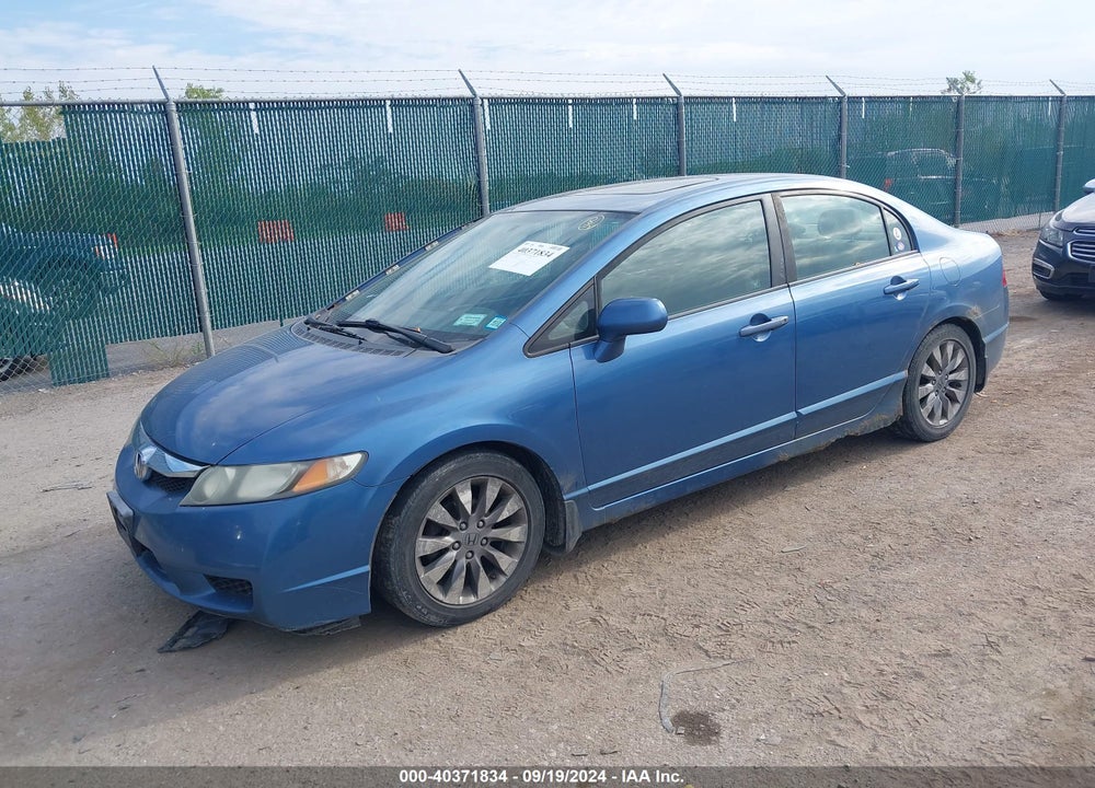 2009 HONDA CIVIC EX VIN: 1HGFA16869L007087