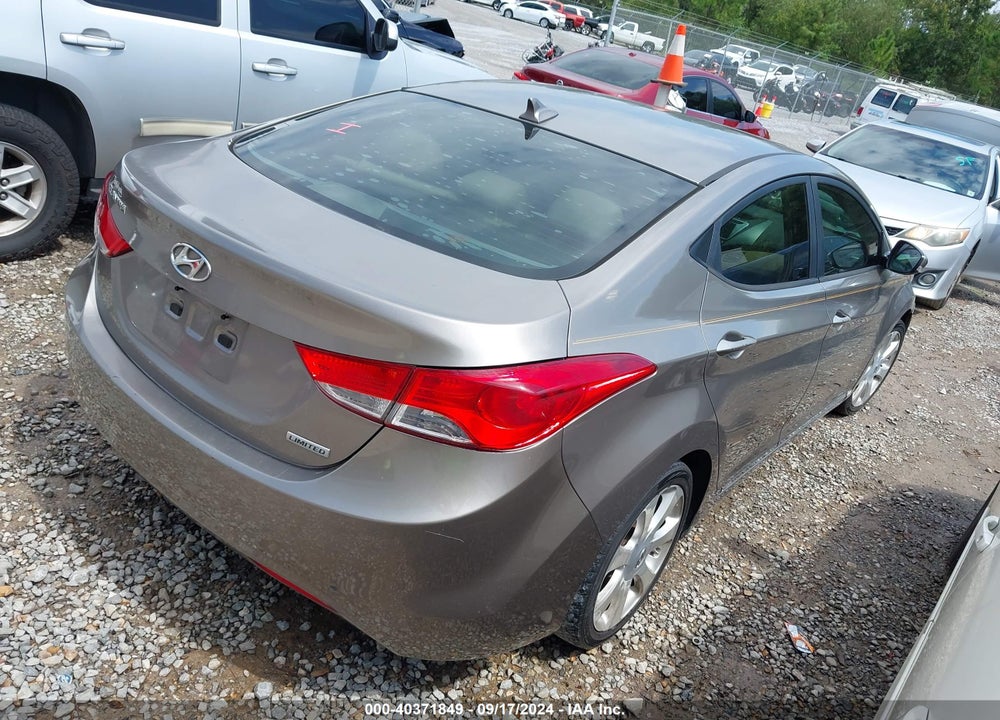 2012 HYUNDAI ELANTRA LIMITED VIN: 5NPDH4AE7CH131798